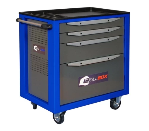 Тележка инструментальная ToollBox TBS-4 (синяя)